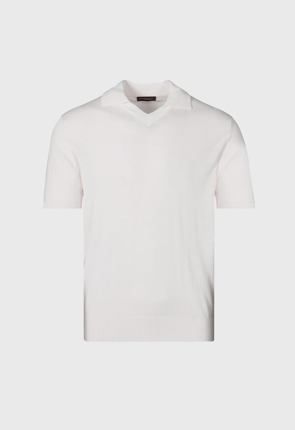 Paul Stuart Organic Cotton Open Collar White | NZ_PAUL25322