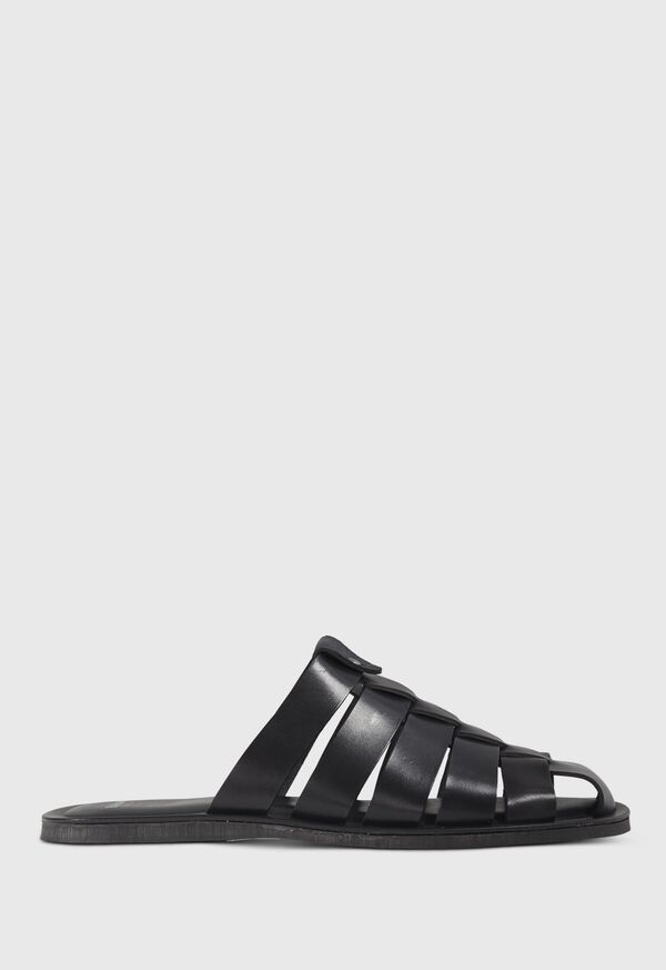 Paul Stuart Paradiso Leather Fisherman Black | NZ_PAUL76820