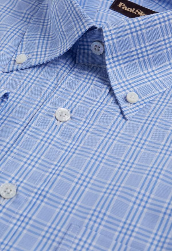Paul Stuart Plaid Cotton Light Blue | NZ_PAUL12227