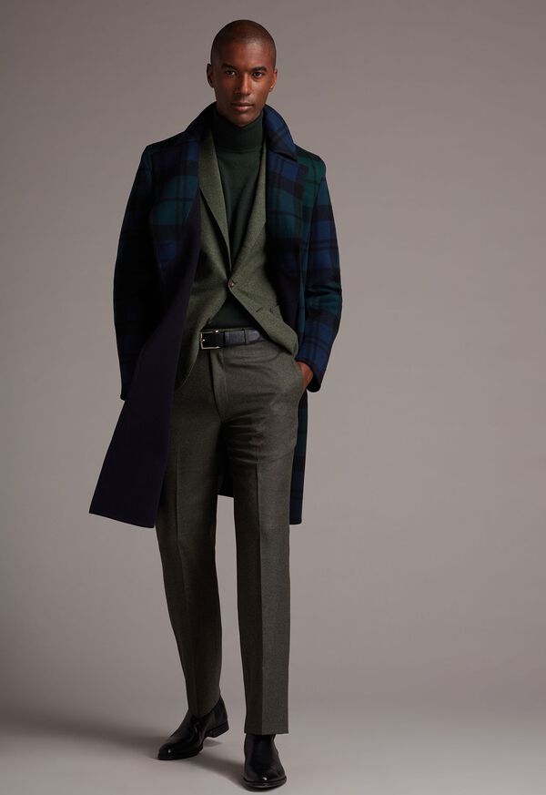 Paul Stuart Plaid Double Face Blue / Green | NZ_PAUL26023