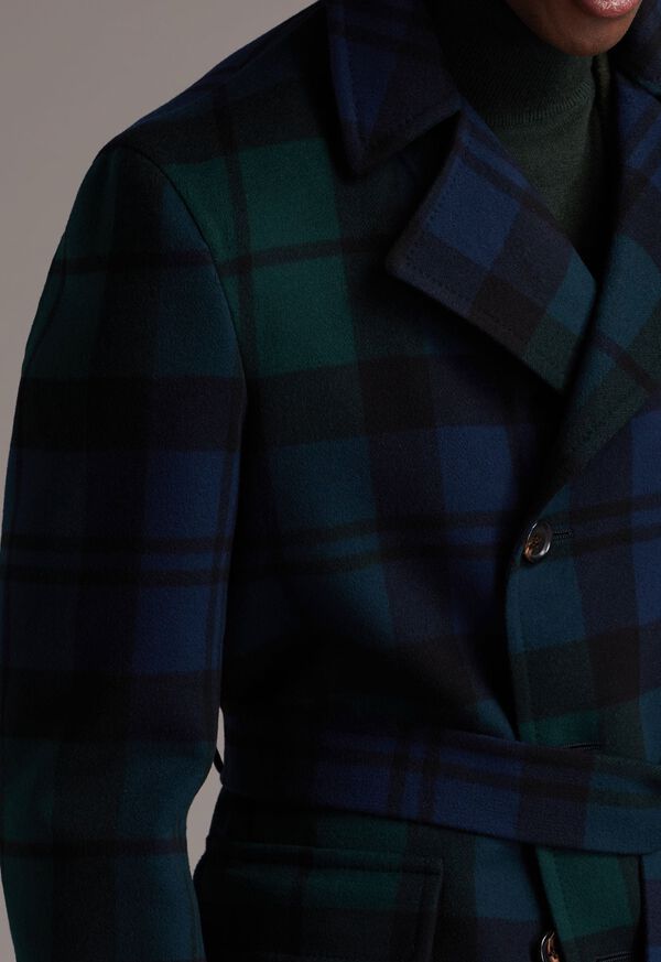 Paul Stuart Plaid Double Face Blue / Green | NZ_PAUL26023