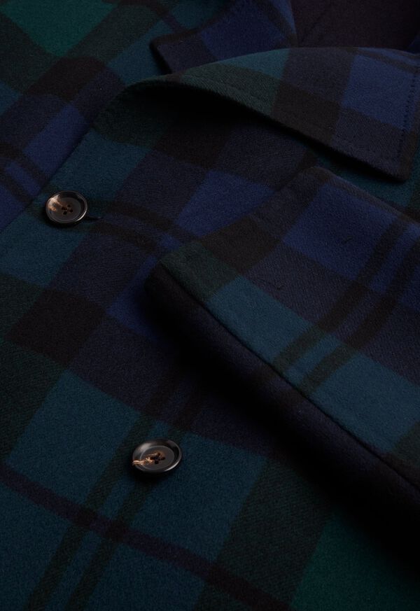 Paul Stuart Plaid Double Face Blue / Green | NZ_PAUL26023