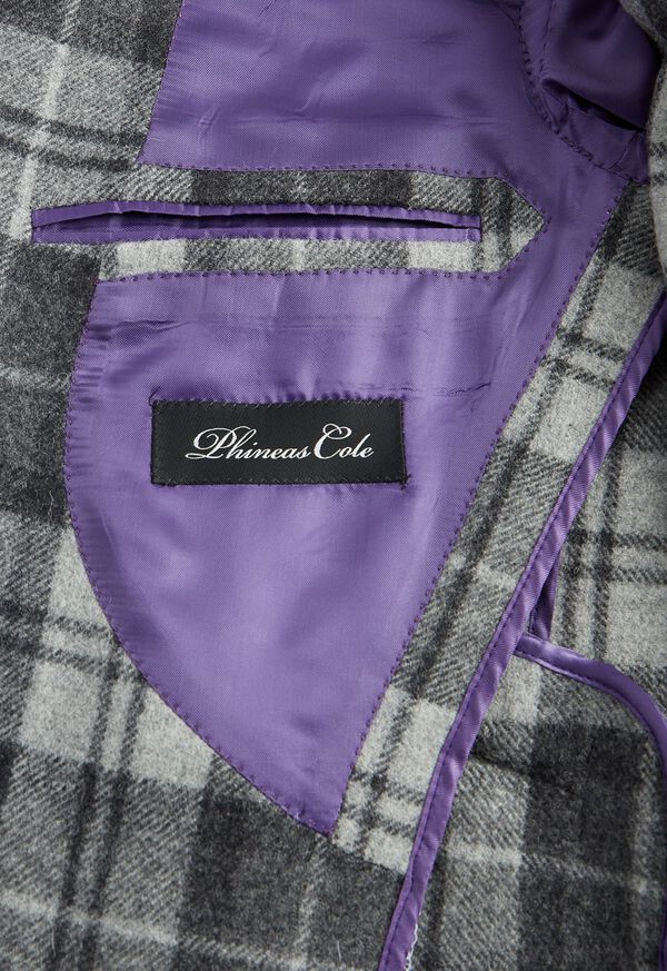 Paul Stuart Plaid Soft Construction Grey | NZ_PAUL73888