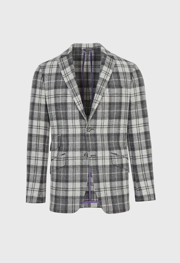 Paul Stuart Plaid Soft Construction Grey | NZ_PAUL73888