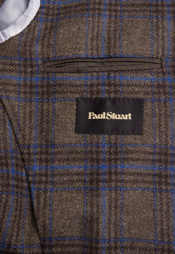 Paul Stuart Plaid Wool Soft Constructed Light Blue | NZ_PAUL17499