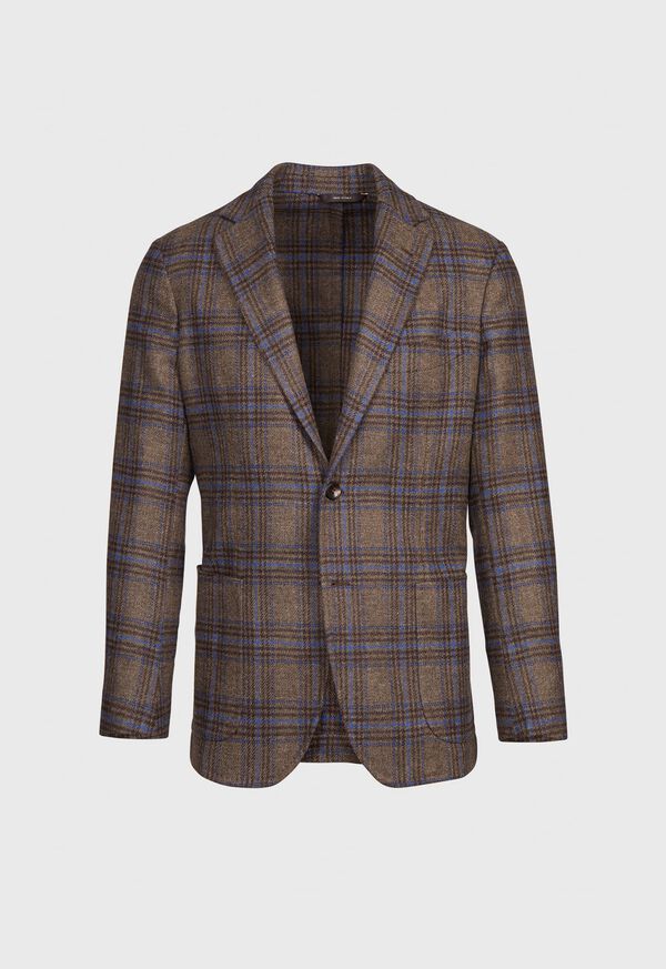 Paul Stuart Plaid Wool Soft Constructed Light Blue | NZ_PAUL17499
