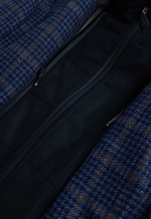 Paul Stuart Plaid with Removable Vest Blue | NZ_PAUL33684
