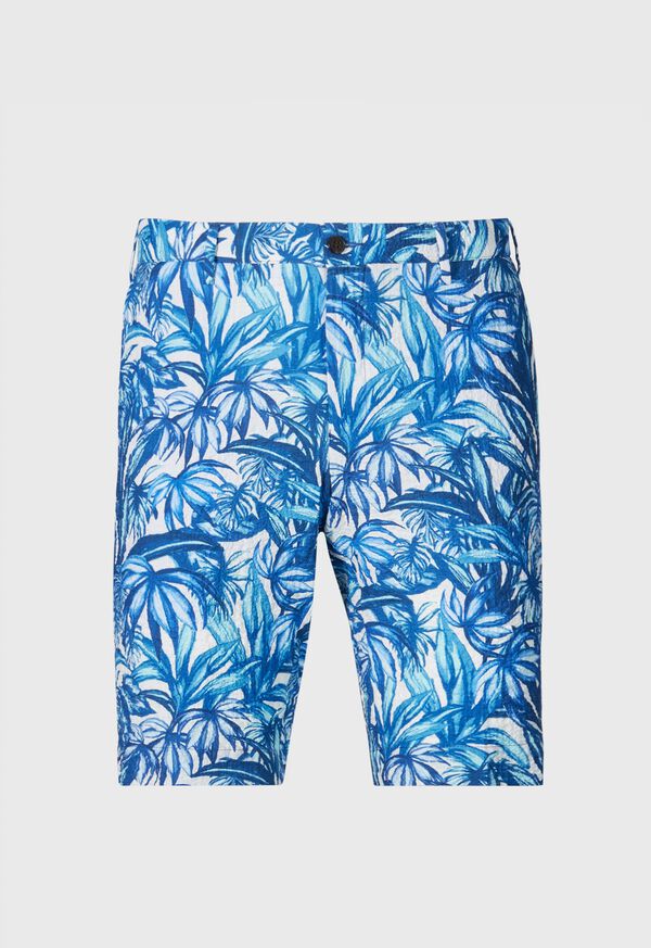 Paul Stuart Printed Seersucker Walk White / Blue | NZ_PAUL96767