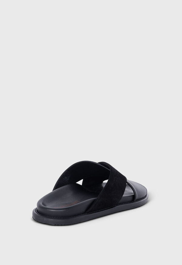 Paul Stuart Punta Leather & Suede Crossover Black | NZ_PAUL17012