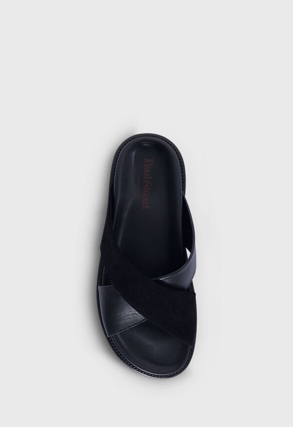 Paul Stuart Punta Leather & Suede Crossover Black | NZ_PAUL17012