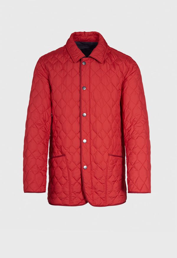 Paul Stuart Quilted Barn Jacket Red | NZ_PAUL63560