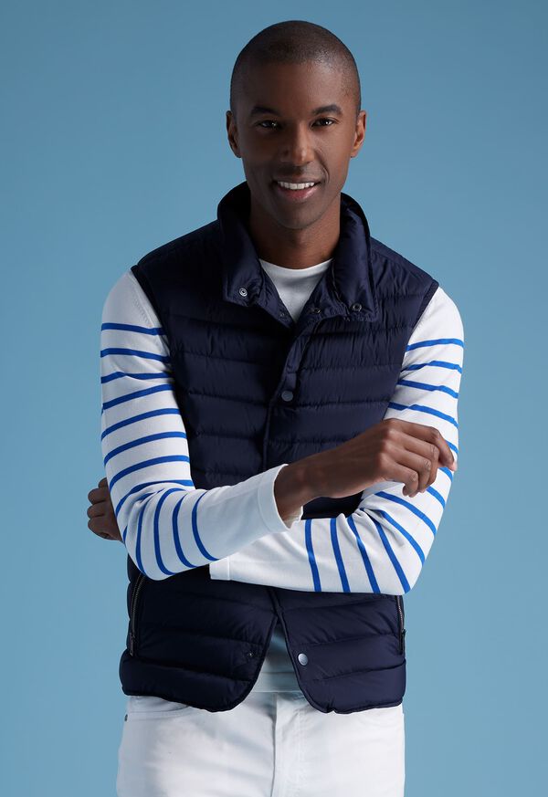 Paul Stuart Quilted Nylon Navy | NZ_PAUL11608