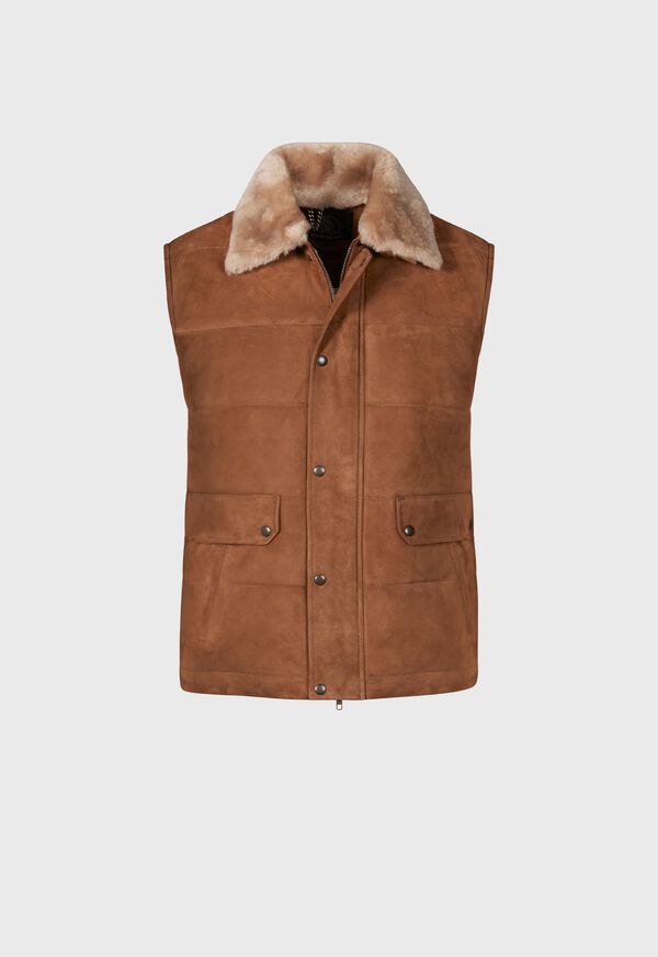 Paul Stuart Quilted Shearling Brown | NZ_PAUL30620