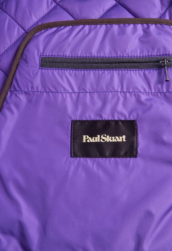 Paul Stuart Quilted Wool Flannel Purple | NZ_PAUL96804