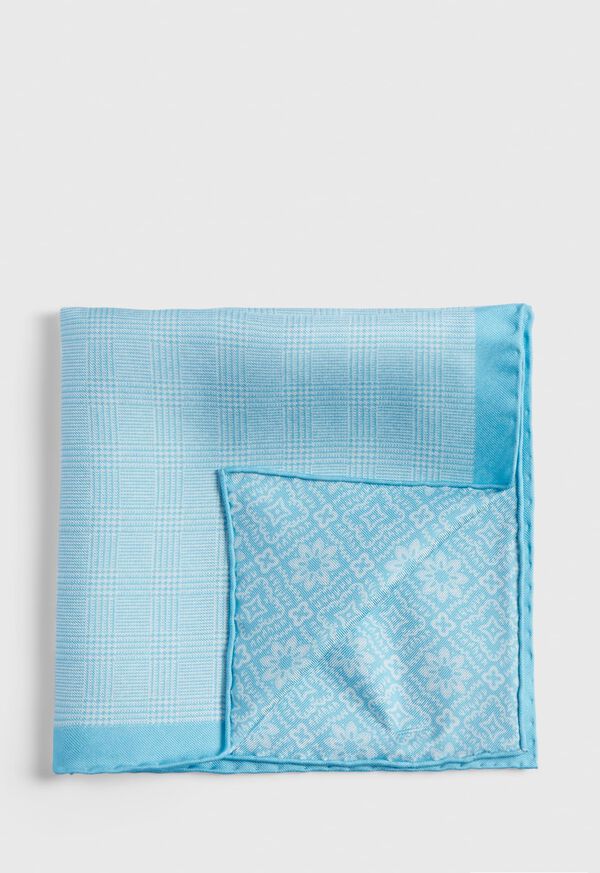 Paul Stuart Reversible Silk Plaid Mint | NZ_PAUL57358