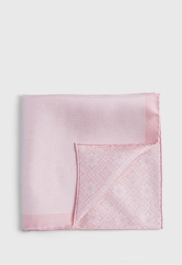 Paul Stuart Reversible Silk Plaid Pink | NZ_PAUL31941