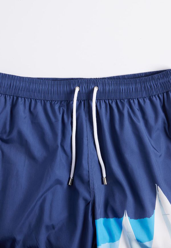Paul Stuart Sailboat Swim Trunk Navy | NZ_PAUL83758