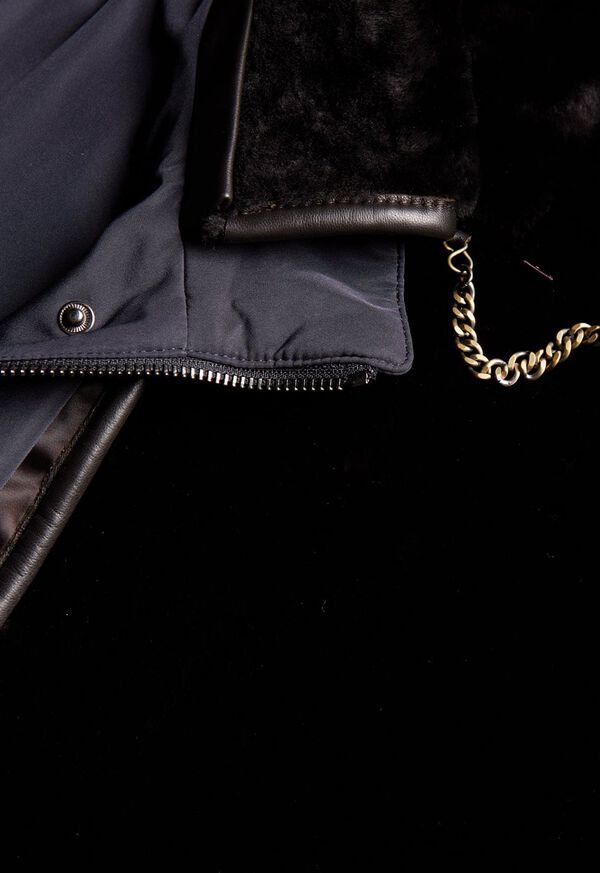 Paul Stuart Shearling Rain Navy | NZ_PAUL96887