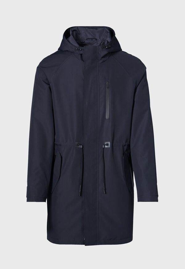 Paul Stuart Sheepskin Lined Nylon Jacket Navy | NZ_PAUL79428