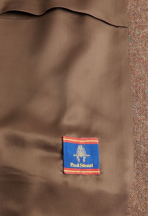 Paul Stuart Shetland Tweed Tailored Brown | NZ_PAUL29056