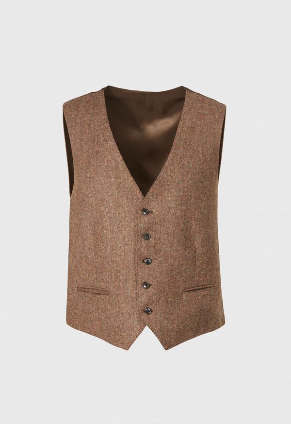 Paul Stuart Shetland Tweed Tailored Brown | NZ_PAUL29056