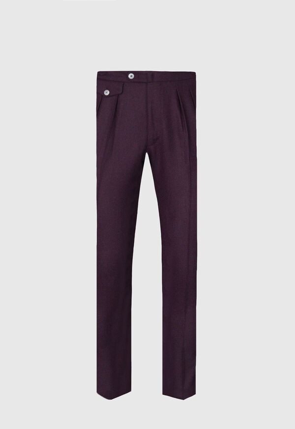 Paul Stuart Shetland Wool French Pleat Purple | NZ_PAUL55589