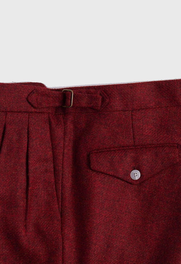 Paul Stuart Shetland Wool French Pleat Red | NZ_PAUL15484
