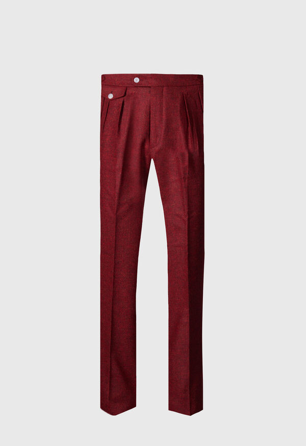 Paul Stuart Shetland Wool French Pleat Red | NZ_PAUL15484