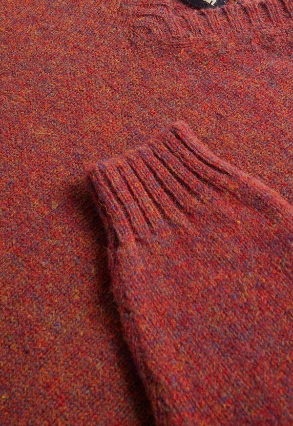Paul Stuart Shetland Wool V-Neck Red | NZ_PAUL26035