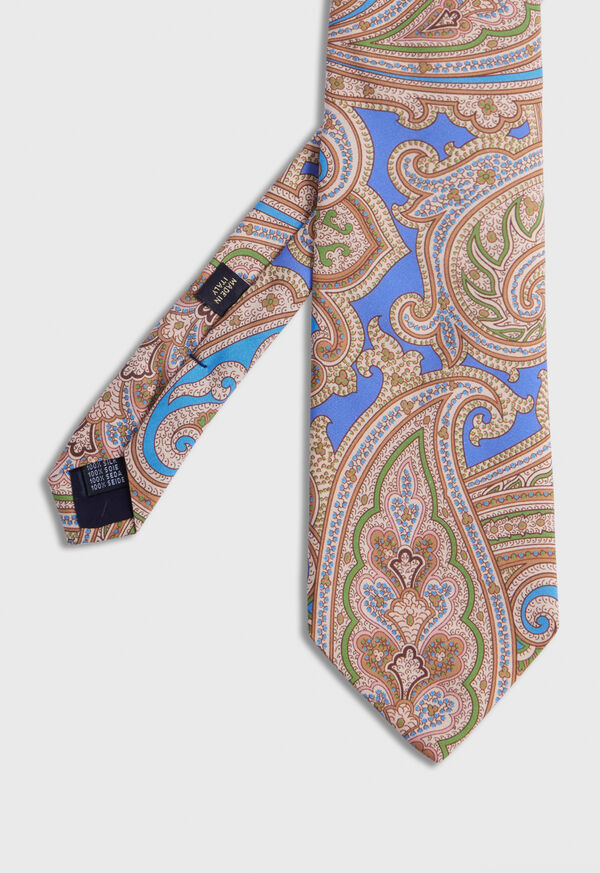 Paul Stuart Silk Paisley Blue | NZ_PAUL23085