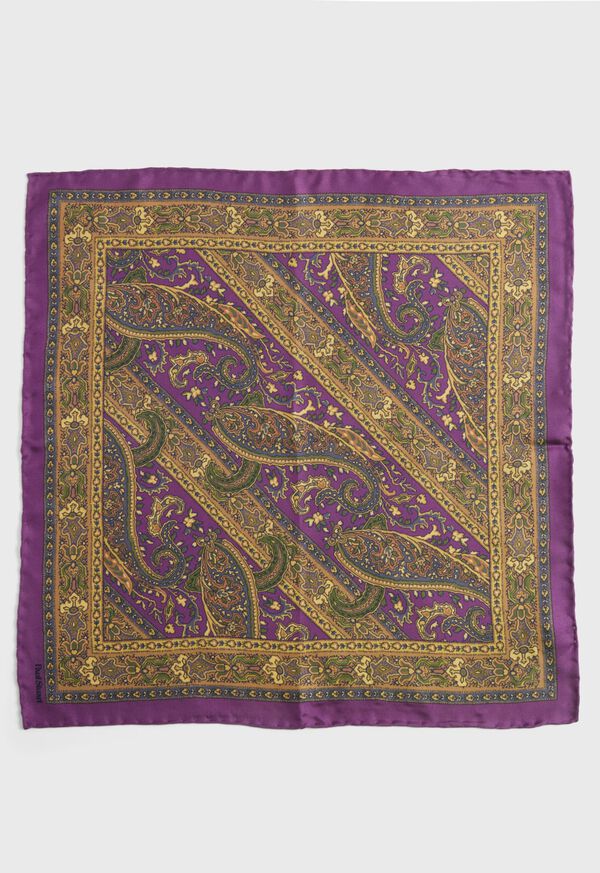 Paul Stuart Silk Paisley Burgundy | NZ_PAUL30165