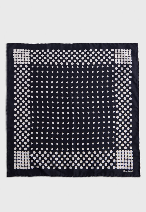 Paul Stuart Silk Twill Dot Black | NZ_PAUL65304
