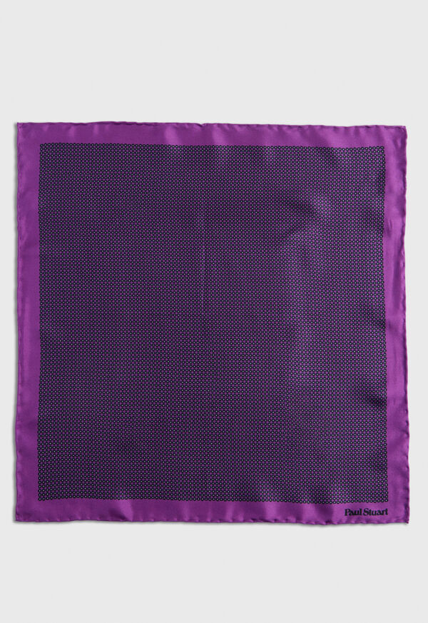 Paul Stuart Silk Twill Micro Medallion Purple | NZ_PAUL61712