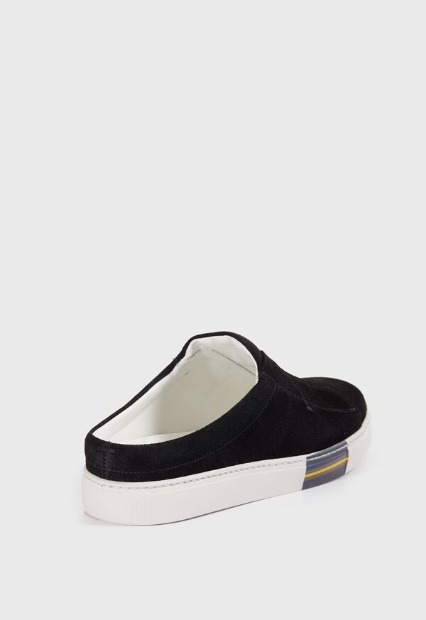Paul Stuart Slide Suede Black | NZ_PAUL49481