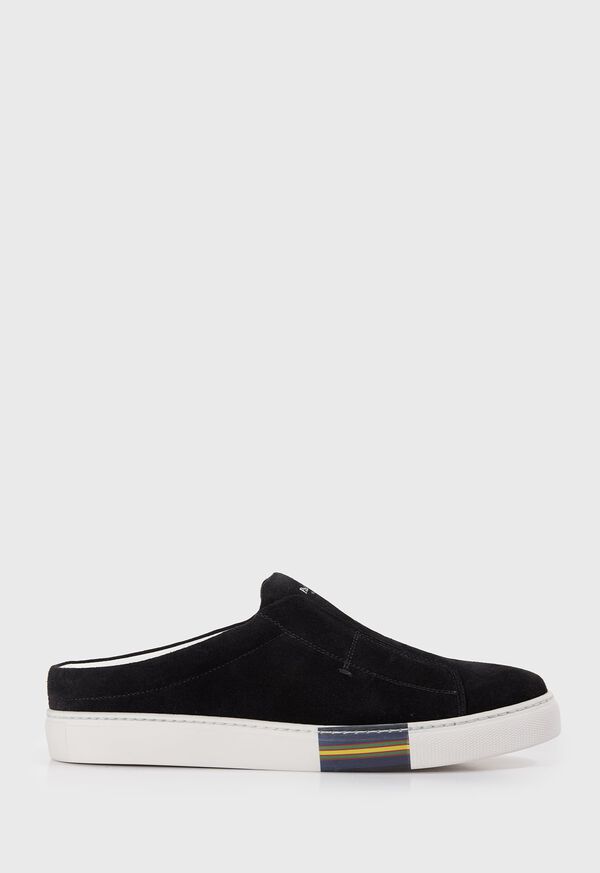 Paul Stuart Slide Suede Black | NZ_PAUL49481