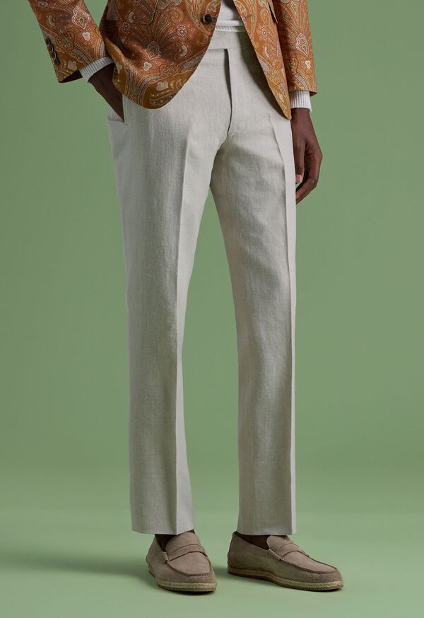 Paul Stuart Soft Linen Canvas Brown | NZ_PAUL57393