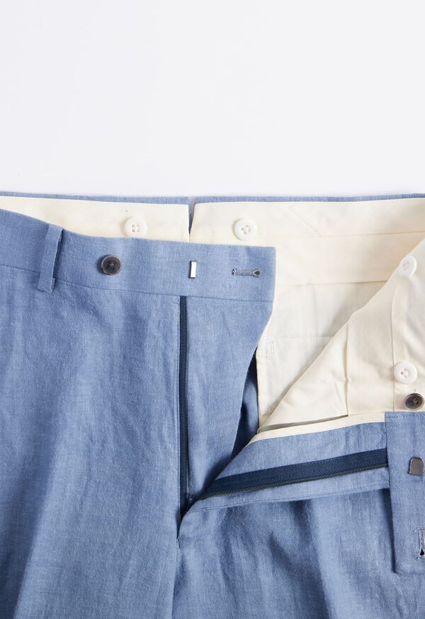 Paul Stuart Soft Linen Canvas Flower Blue | NZ_PAUL96048