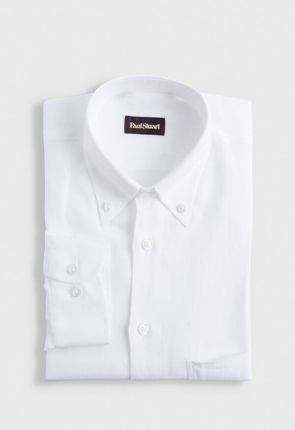 Paul Stuart Solid Linen White | NZ_PAUL54912