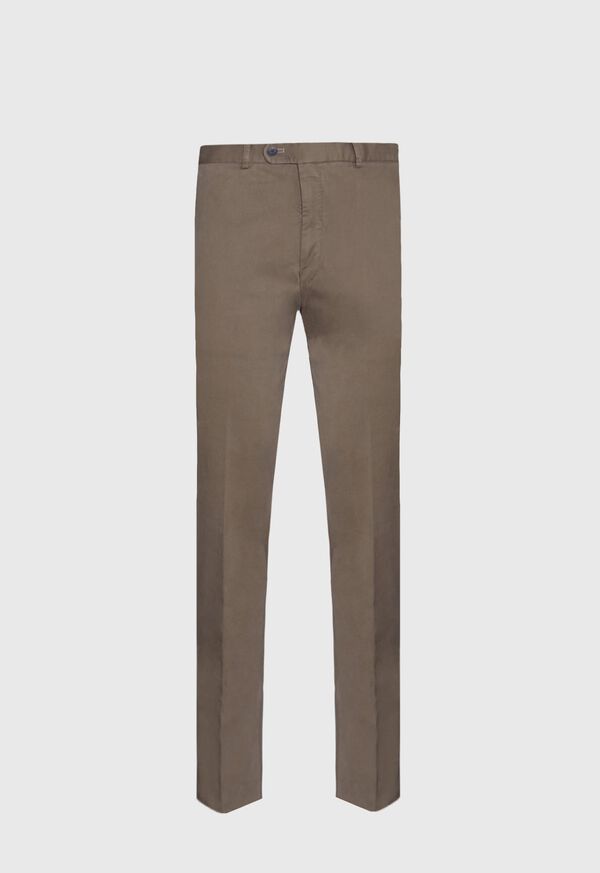Paul Stuart Solid Mocha Plain Front Beige | NZ_PAUL60969