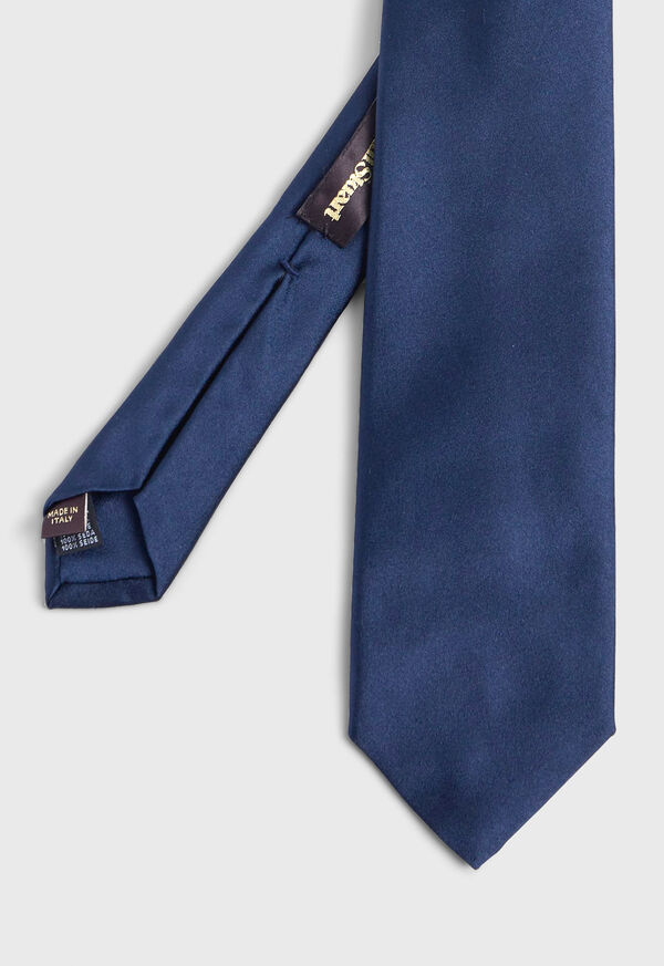 Paul Stuart Solid Silk Navy | NZ_PAUL39253
