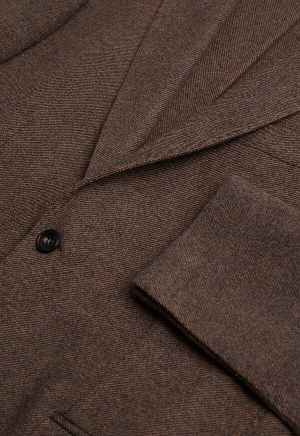 Paul Stuart Solid Wool Soft Constructed Brown | NZ_PAUL51594