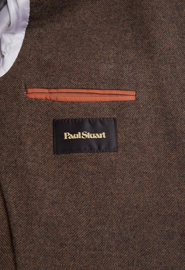 Paul Stuart Solid Wool Soft Constructed Brown | NZ_PAUL51594