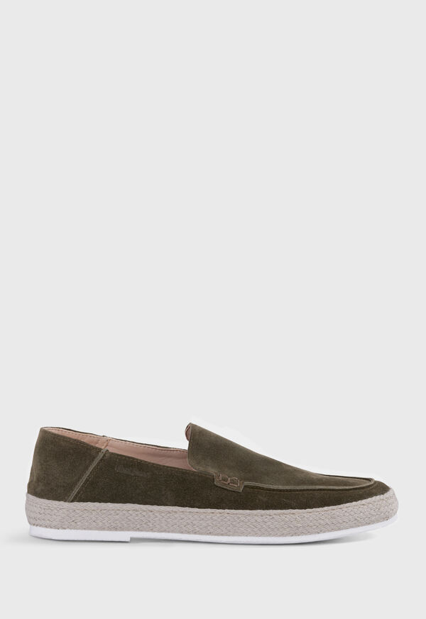 Paul Stuart St. Croix Suede Espadrille Green | NZ_PAUL17602