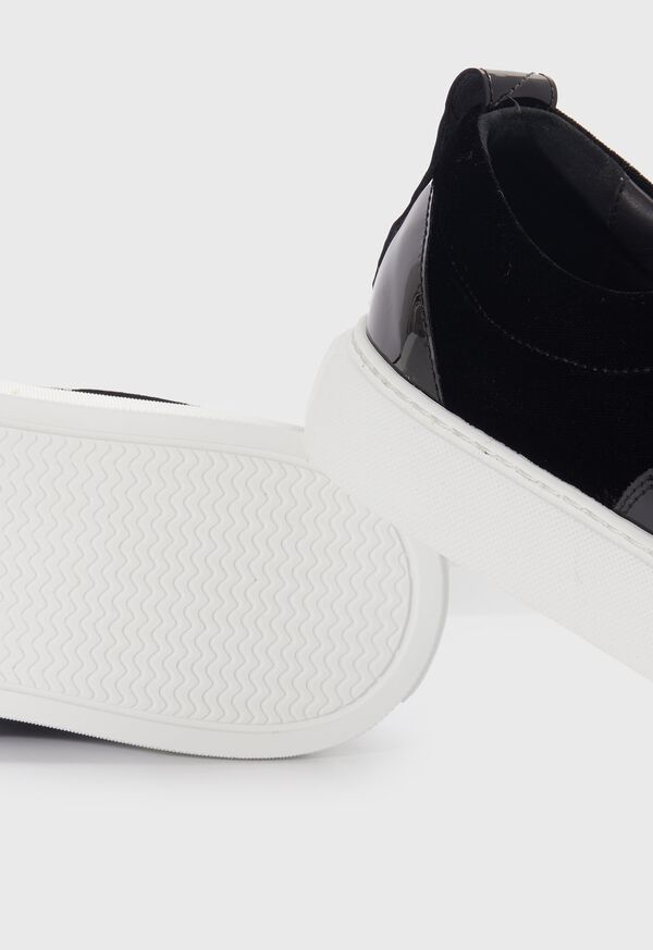 Paul Stuart Star Patent Leather and Velvet Black | NZ_PAUL96478