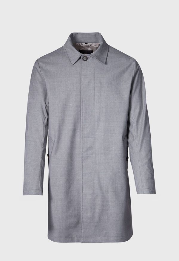 Paul Stuart Storm System Short Trench Coat Grey | NZ_PAUL84167