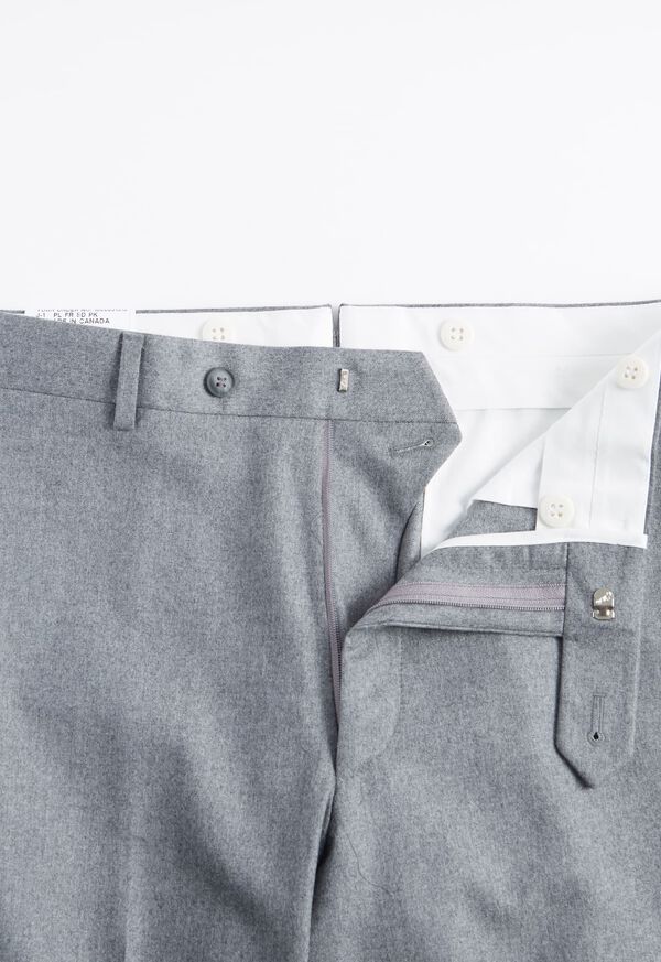 Paul Stuart Super 120 Wool Flannel James Light Grey | NZ_PAUL26929