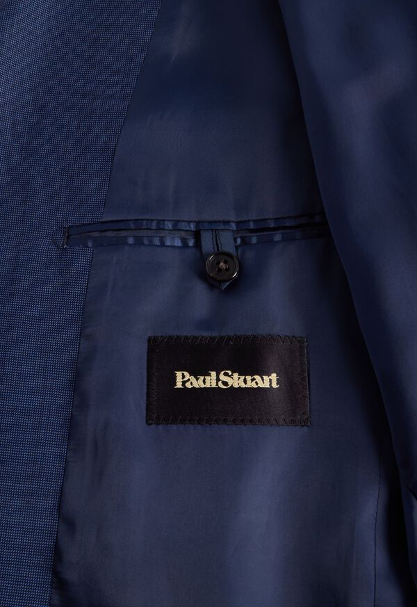 Paul Stuart Super 120s Pindot Wool Andrew Blue | NZ_PAUL27715