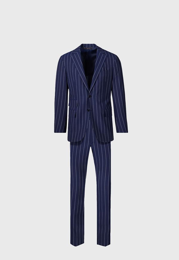 Paul Stuart Super 130s Stripe Blue | NZ_PAUL58622