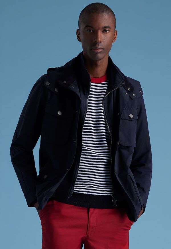 Paul Stuart Technical Gaberdine Jacket Navy | NZ_PAUL74251