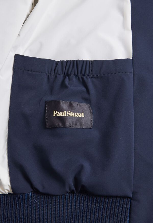 Paul Stuart Technical Jersey Bomber Jacket Navy | NZ_PAUL64032